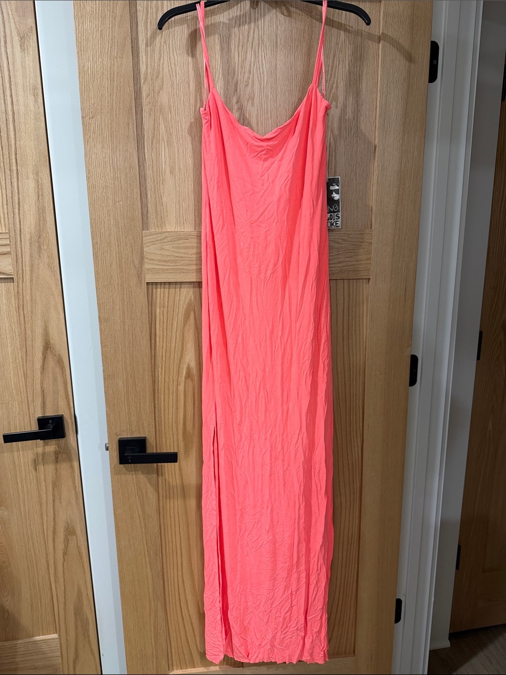 Young Fabulous & Broke Neon Coral Slip Tank Dress